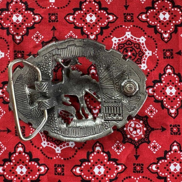 Silver Belt Buckle - Picture 2 of 2